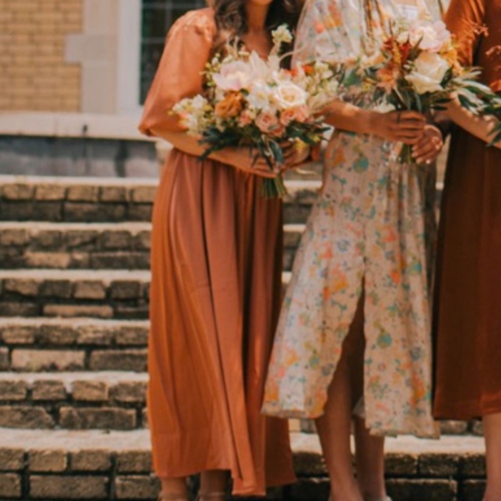 Ivy City Co Midi Copper Dress